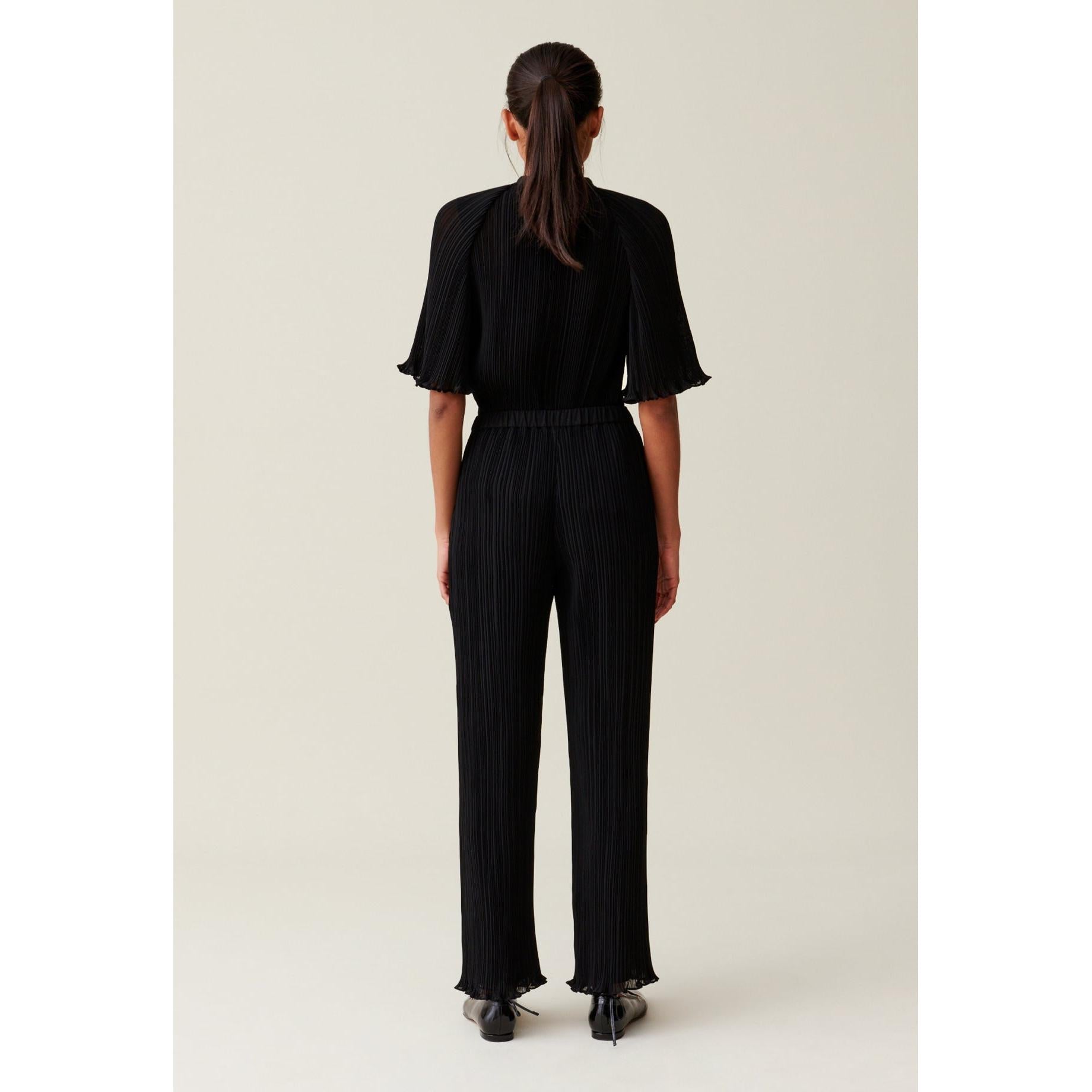 Flowing Pleated Ruffled Trousers