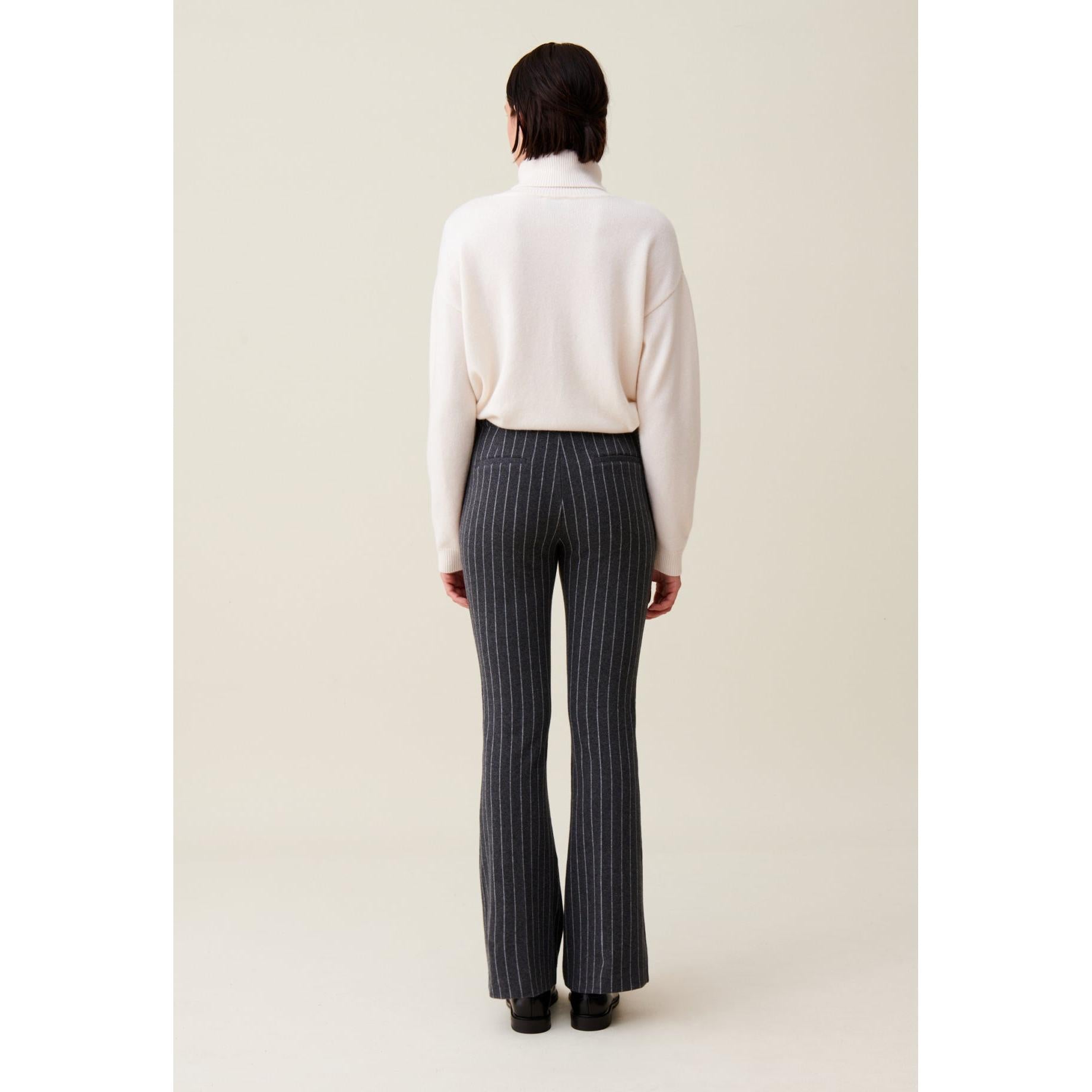 Pantalon Flare À Rayures