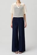 Navy Paulierayee Trousers