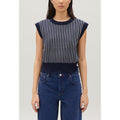 Claudie Pierlot - Striped Knit Sleeveless Jumper