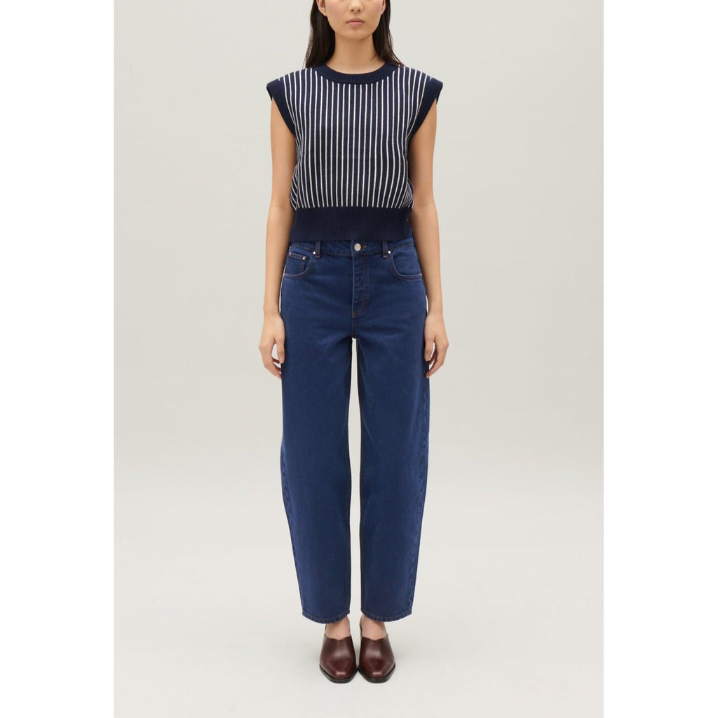 Claudie Pierlot - Striped Knit Sleeveless Jumper