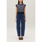 Claudie Pierlot - Striped Knit Sleeveless Jumper