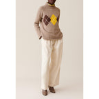 Claudie Pierlot - Pull Oversized Col Cheminée Motifs
