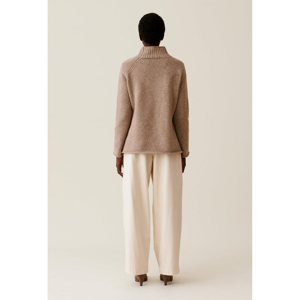 Claudie Pierlot - Pull Oversized Col Cheminée Motifs