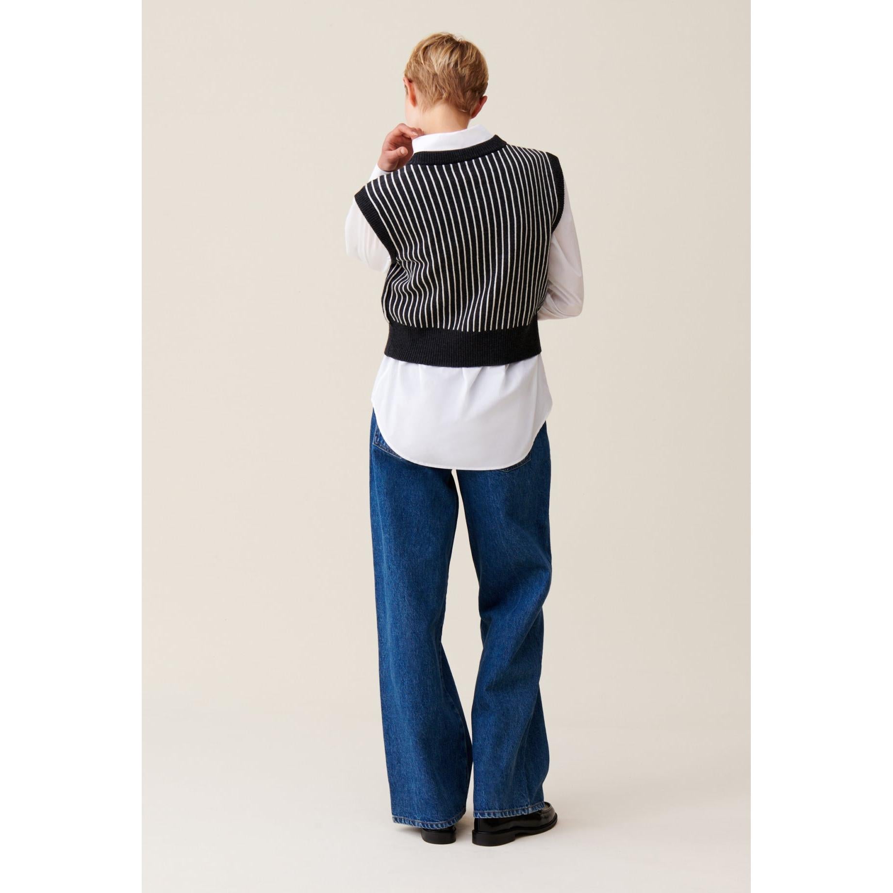 Claudie Pierlot - Pull Rayé Sans Manches Maille
