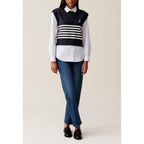 Jean Toto Sleeveless Striped Jumper
