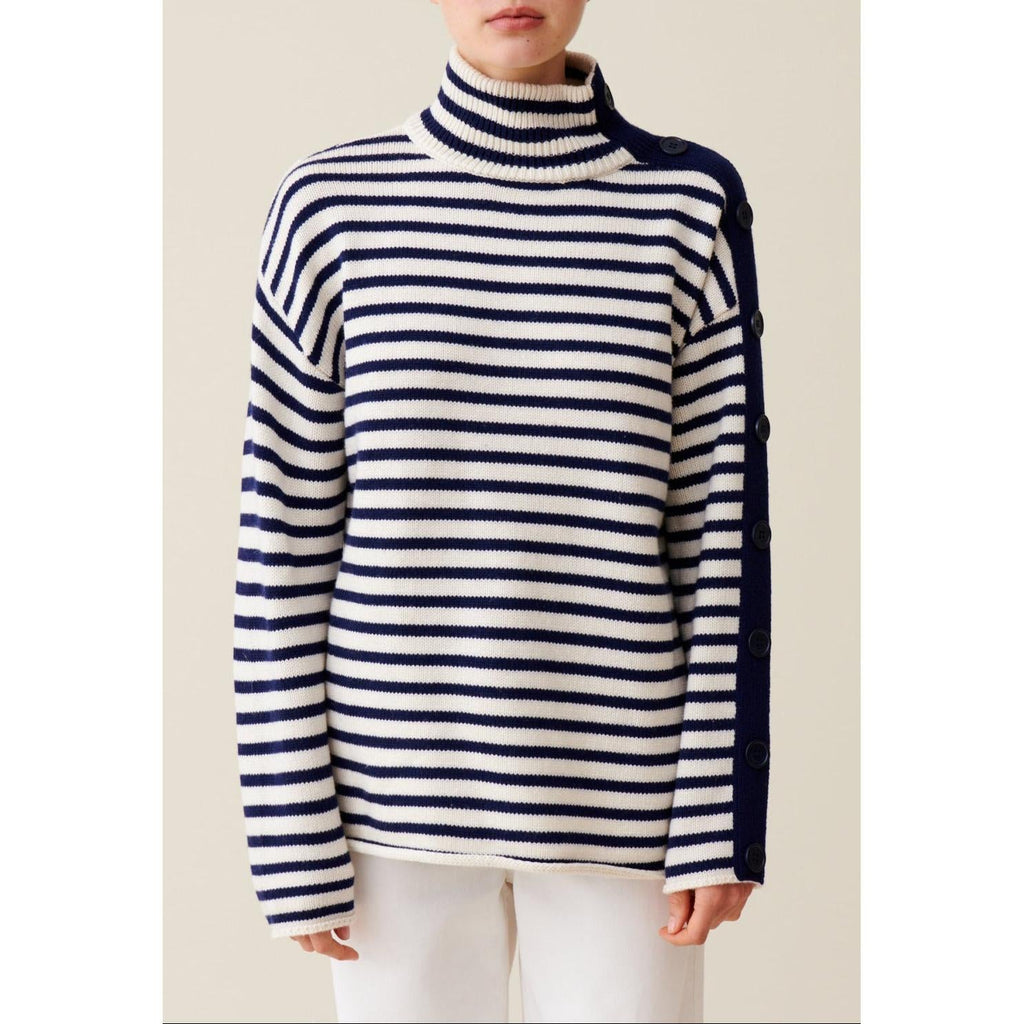 Claudie Pierlot - Jersey Marinero Cuello Alto