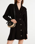 Claudie Pierlot - Robe C&T - Rasberry - Noir