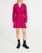 Claudie Pierlot - Vestido camisero - Fucsia