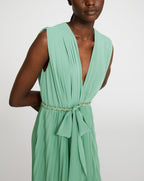 Claudie Pierlot - Vestido C&T Roxy - Wasabi