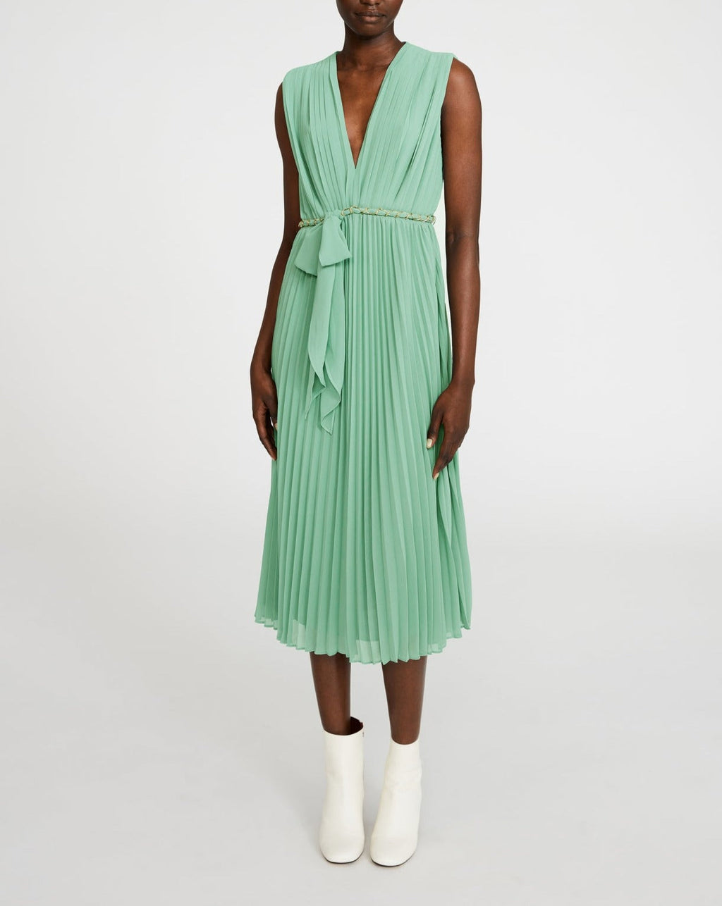 Claudie Pierlot - Vestido C&T Roxy - Wasabi
