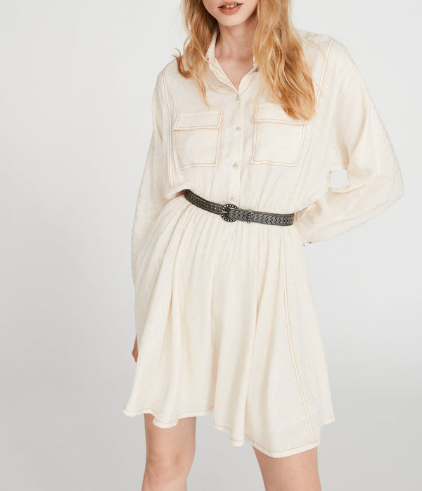 Claudie Pierlot - Robe C&T - Roupie - Ecru