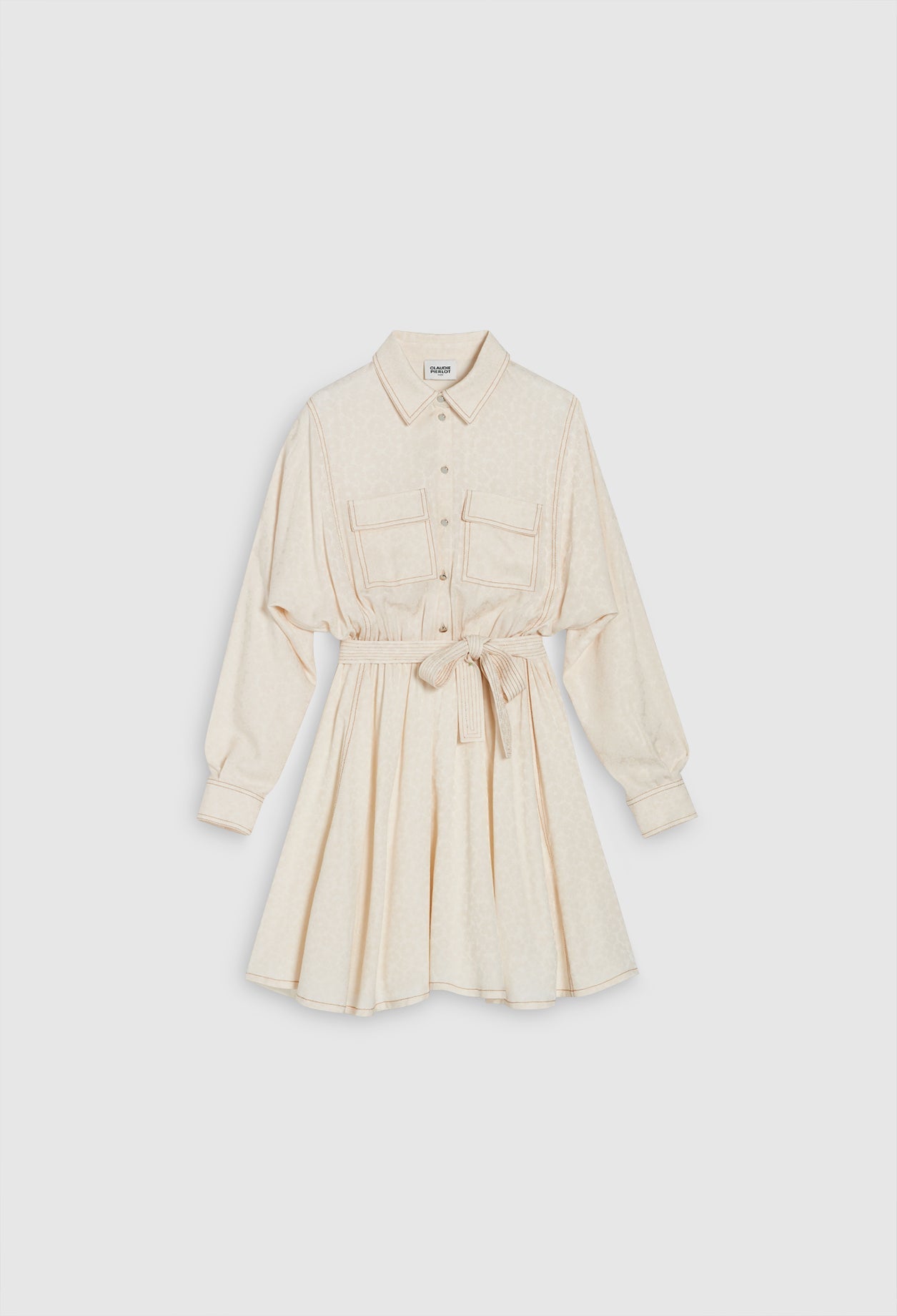 Claudie Pierlot - Robe C&T - Roupie - Ecru
