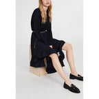 Pleated Ruffle Dress