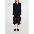 Pleated Ruffle Dress