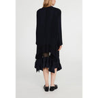 Pleated Ruffle Dress