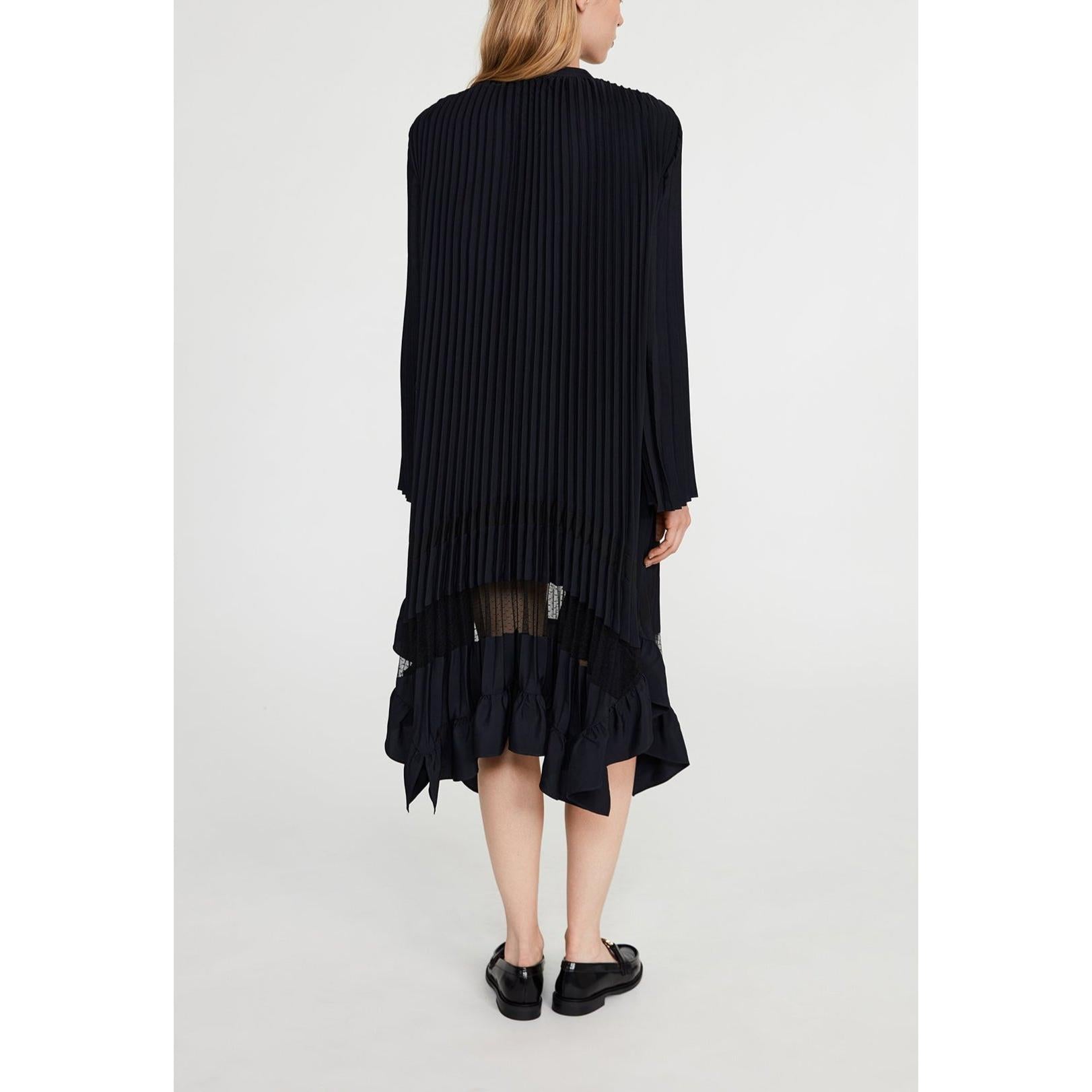 Pleated Ruffle Dress