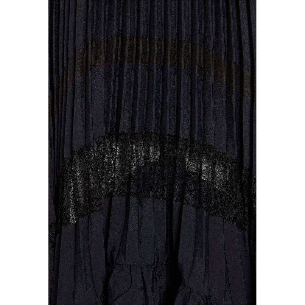 Pleated Ruffle Dress