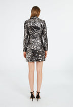 Claudie Pierlot - Robe C&T - Reseauta - Argent