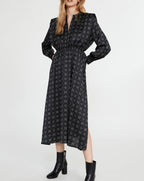 Claudie Pierlot - Vestido de punto - Ragia - estampado oscuro