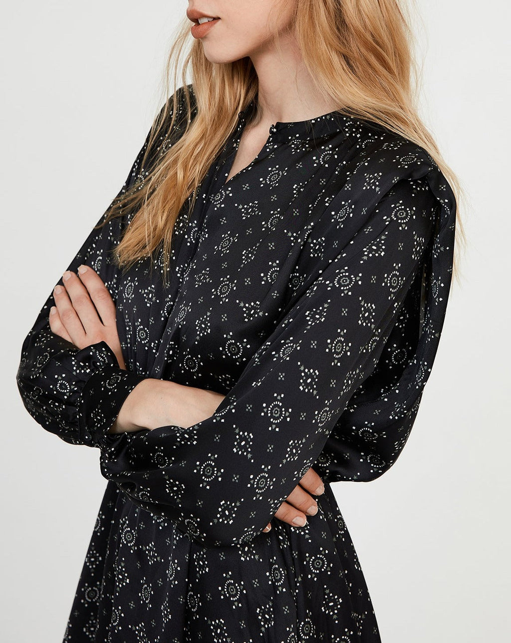 Claudie Pierlot - Vestido de punto - Ragia - estampado oscuro