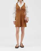 Claudie Pierlot - Robe Cuir - Cook - Camel
