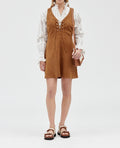 Claudie Pierlot - Robe Cuir - Cook - Camel