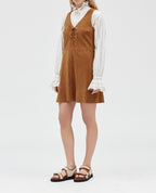 Claudie Pierlot - Robe Cuir - Cook - Camel