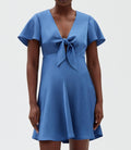 Claudie Pierlot - Robe C&T - Raffia - Bleu Orage