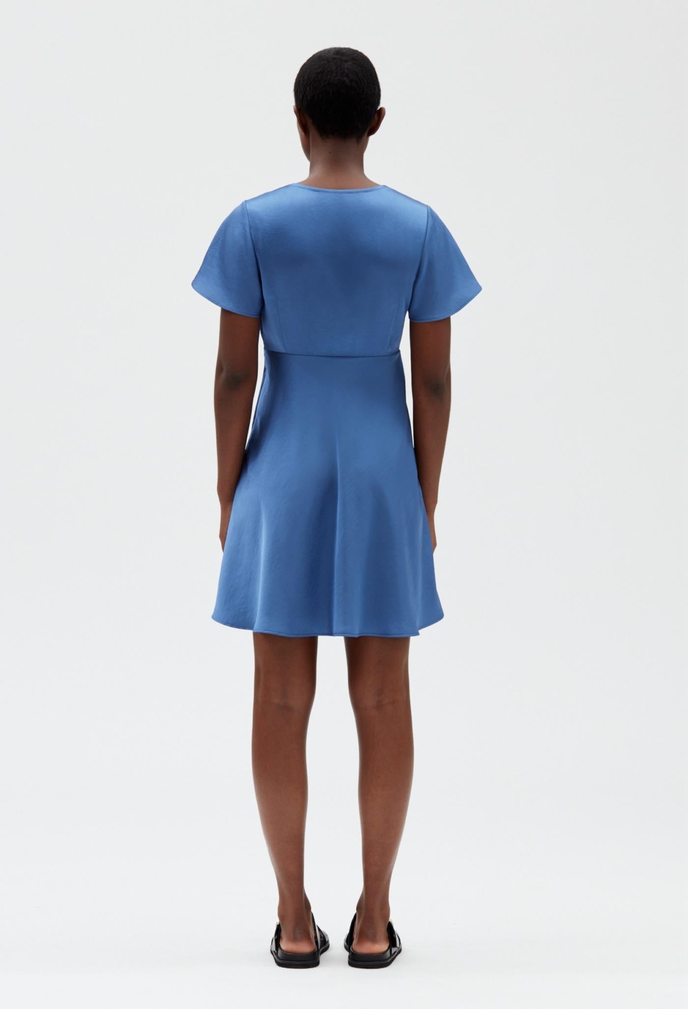 Claudie Pierlot - Robe C&T - Raffia - Bleu Orage