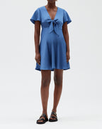Claudie Pierlot - Robe C&T - Raffia - Bleu Orage