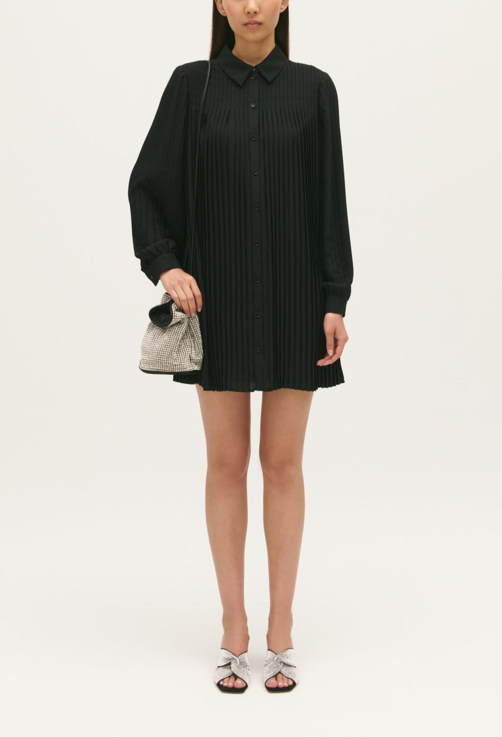 Claudie Pierlot - Vestido C&T - Radia - Negro