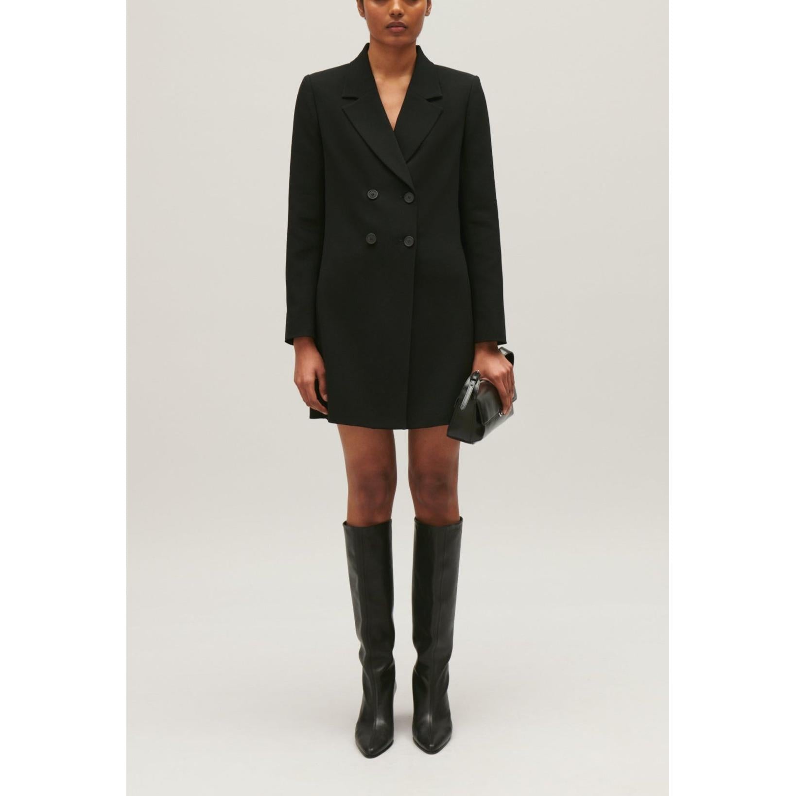 Claudie Pierlot - Robe Courte Tailleur Noir