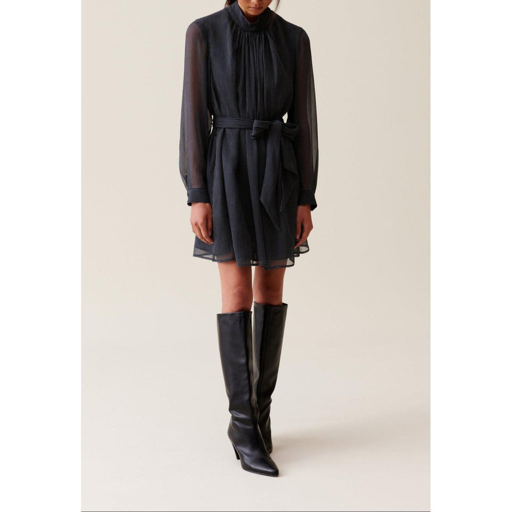 Robe Fluide Col Lavallière
