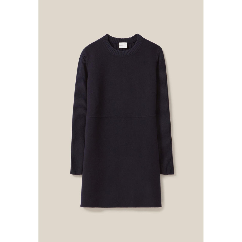 Claudie Pierlot - Robe Courte Maille Dos Côtelé