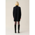 Claudie Pierlot - Fluid Dress Lavallière Collar Black