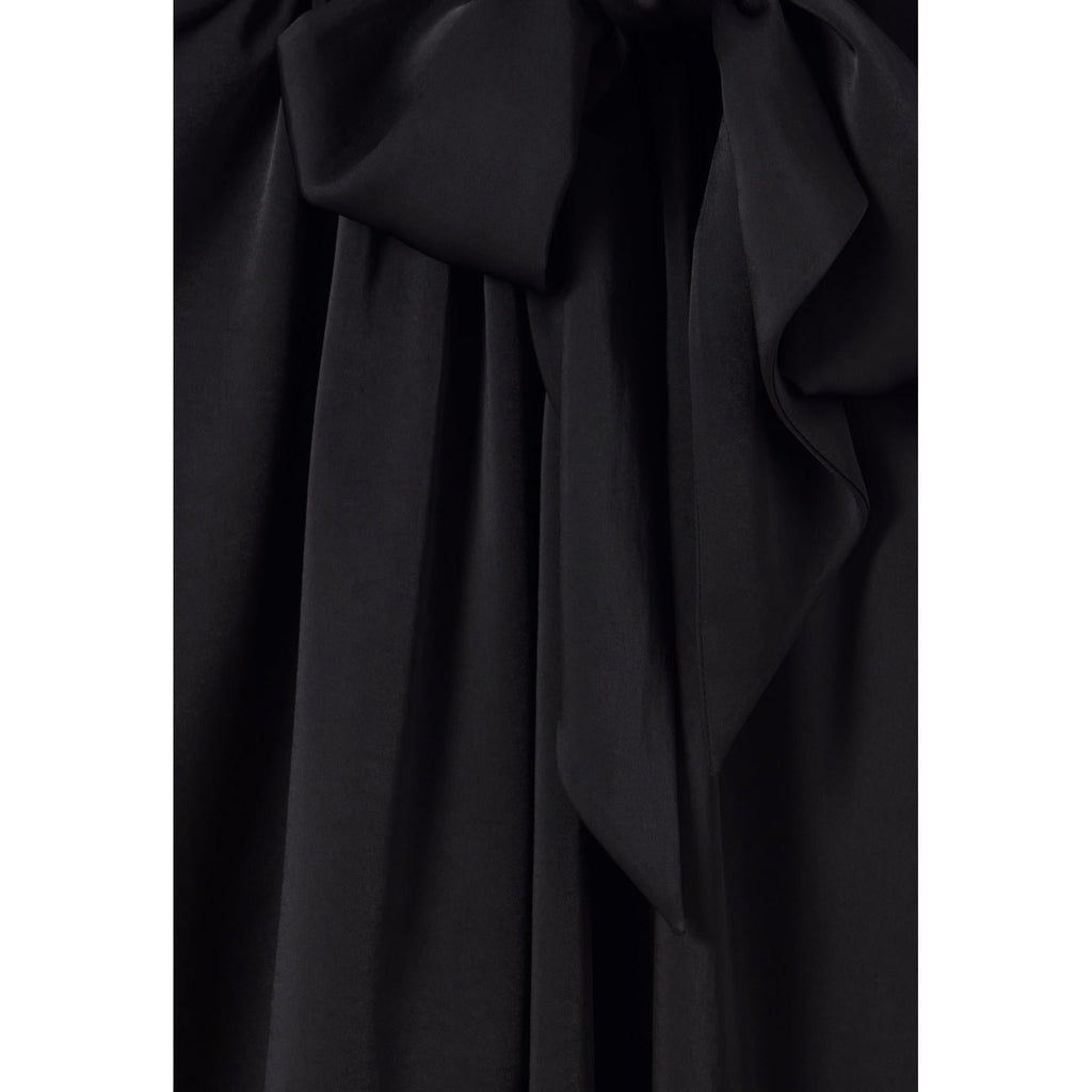 Claudie Pierlot - Fluid Dress Lavallière Collar Black