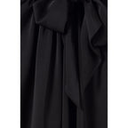 Claudie Pierlot - Fluid Dress Lavallière Collar Black