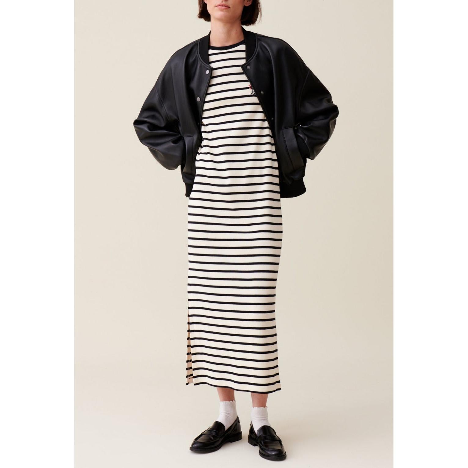 Toto Striped Denim Midi Dress