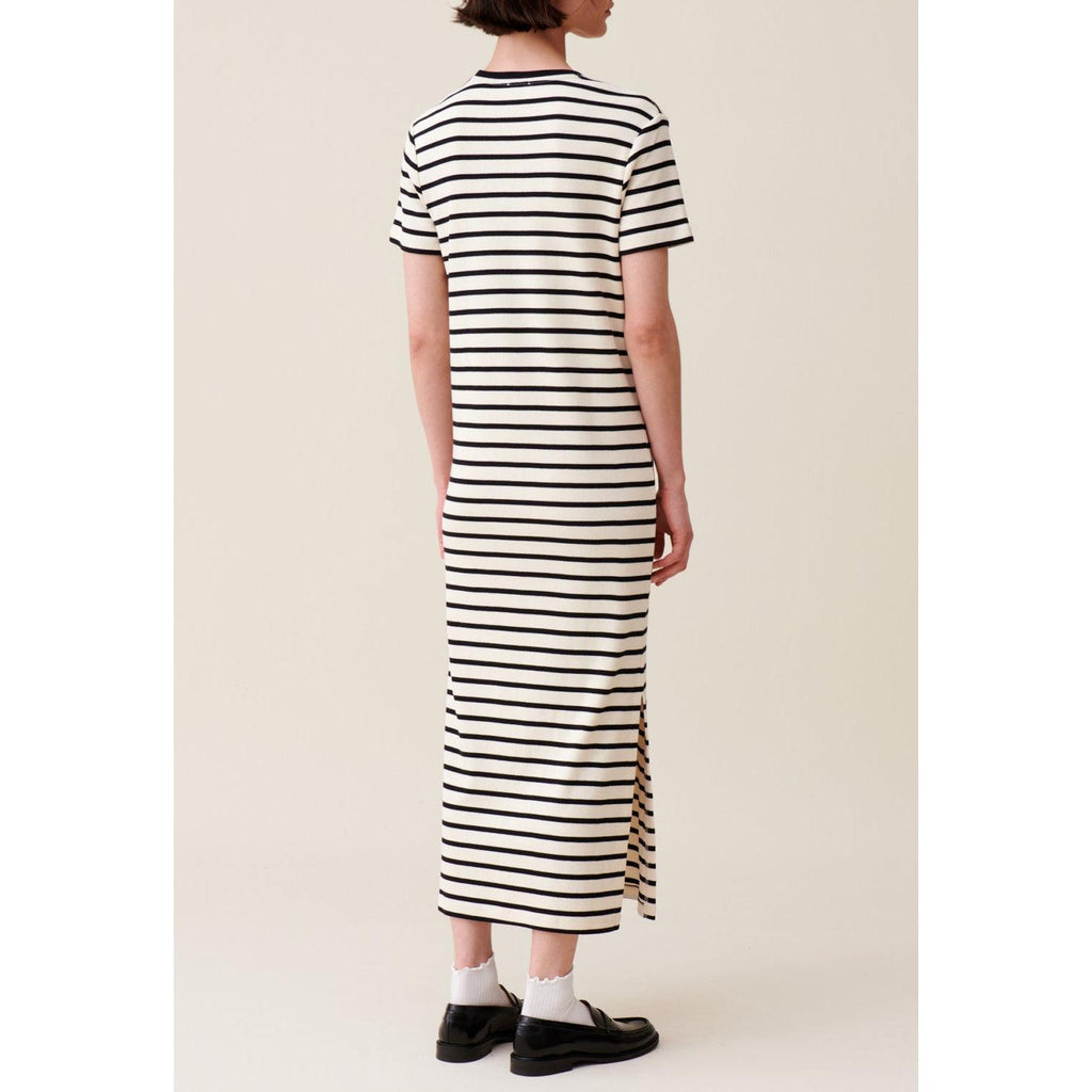 Toto Striped Denim Midi Dress