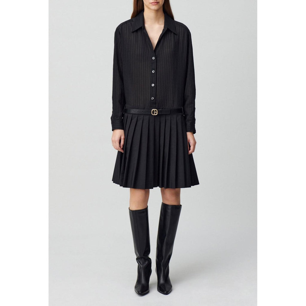 Claudie Pierlot - Robe Bi-Matière Rayures