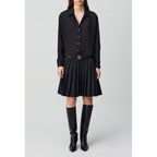 Claudie Pierlot - Robe Bi-Matière Rayures