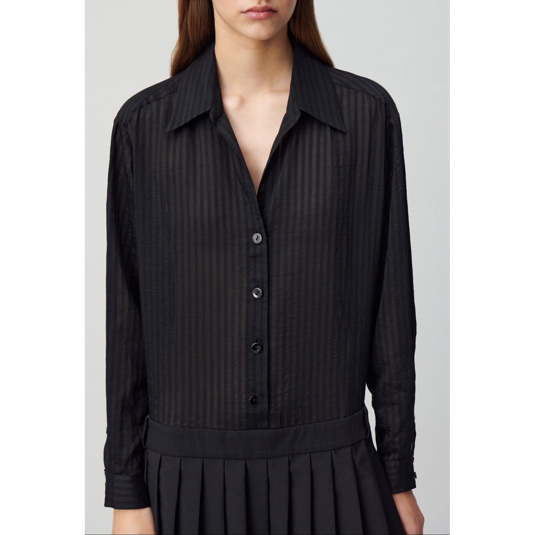 Claudie Pierlot - Robe Bi-Matière Rayures