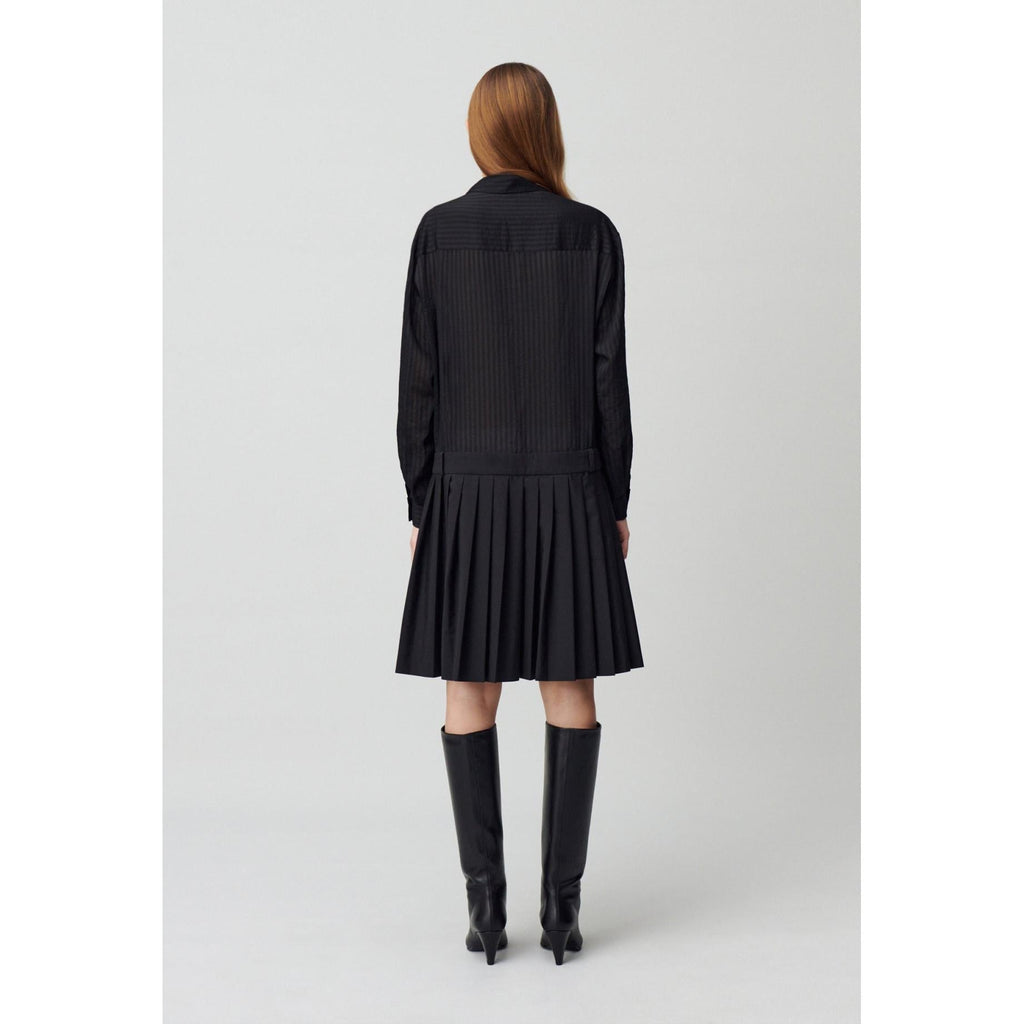 Claudie Pierlot - Robe Bi-Matière Rayures