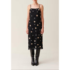 Claudie Pierlot - Robe Longue Fluide Sequins Brodés