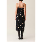 Claudie Pierlot - Robe Longue Fluide Sequins Brodés