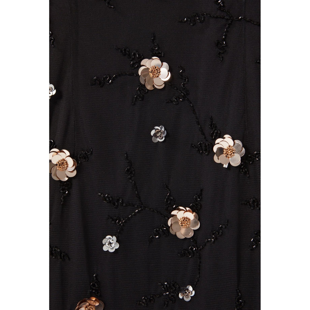 Claudie Pierlot - Robe Longue Fluide Sequins Brodés
