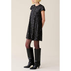 Embroidered Babydoll Short Dress