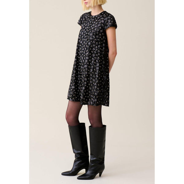 Short Embroidered Babydoll Dress