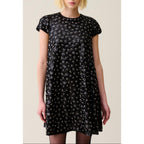 Embroidered Babydoll Short Dress